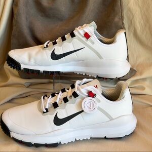 Nike DR5752-106 Tiger Woods TW 13 White Varsity Red Golf Shoes Men’s Size 10.5